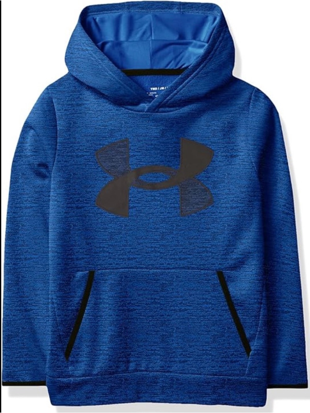 Under Armour Royal Blue Hooded Sweatshirt with Black Logo